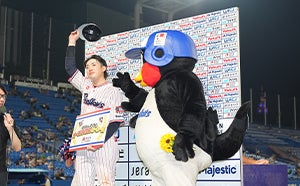 ヒーローインタビューの様子