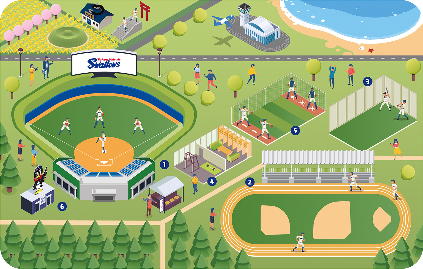 西都原運動公園野球場　地図